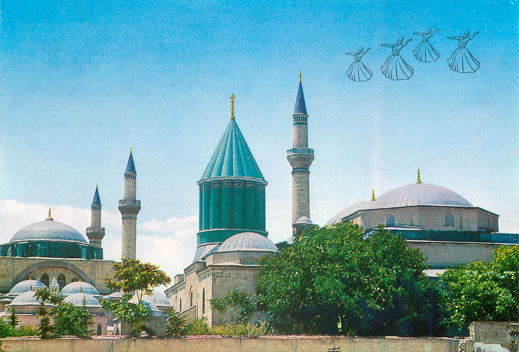 CPM Turkey Le musee de Meviana et La mosque Sultan Salim