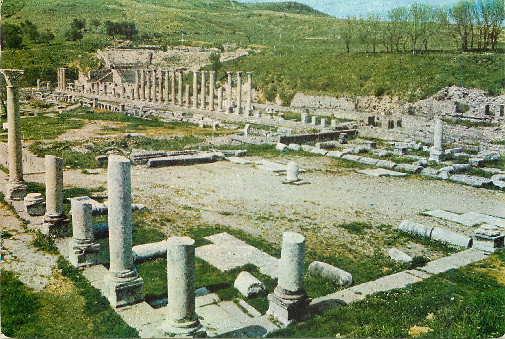 CPM Turkey Bergama Pergame Aesculapium vue generale
