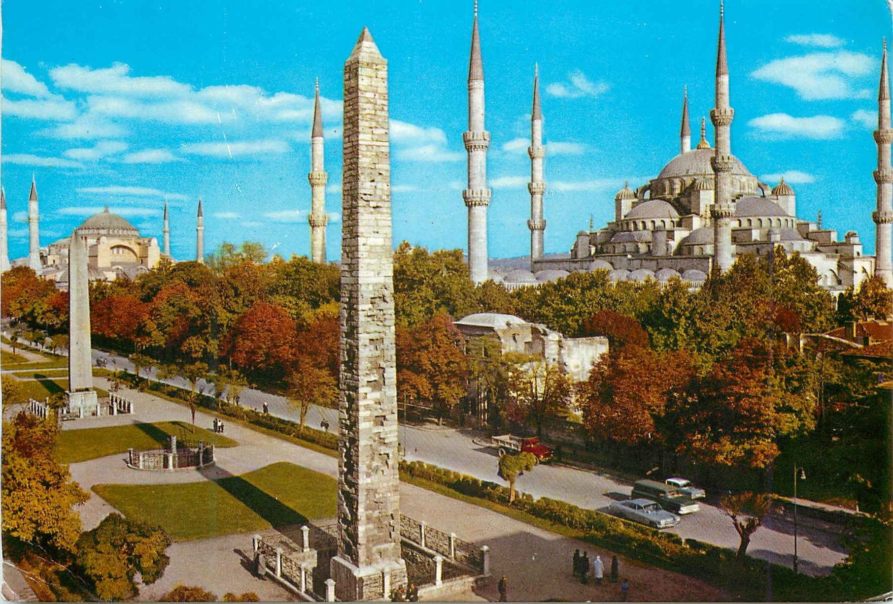 CPM Istanbul Turkey Hippodrome et la mosquee bleue