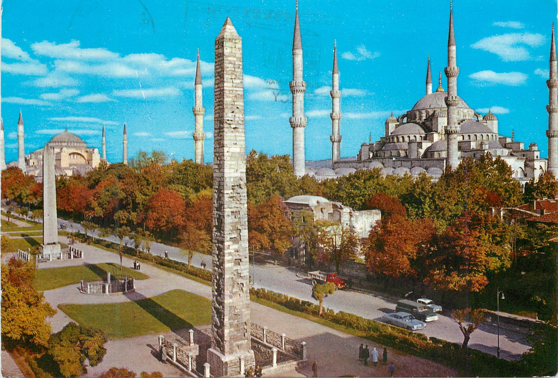 CPM Istanbul Turkey Hippodrome et la mosquee bleue
