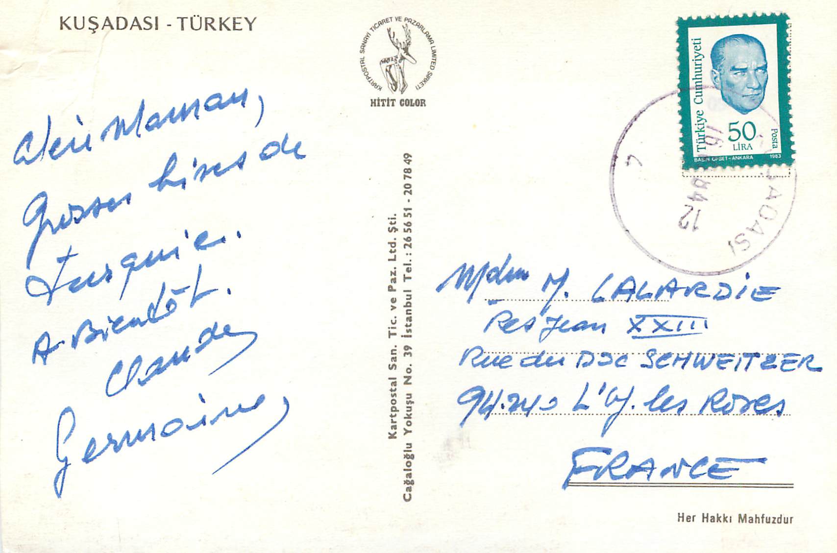 CPM Kusadasi Turkey — Verso