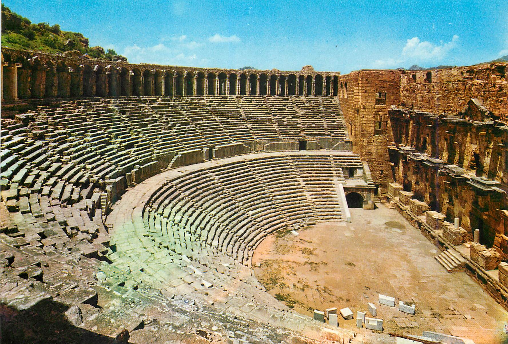 CPM Antalya Turkey Aspendos theatre from Roman times