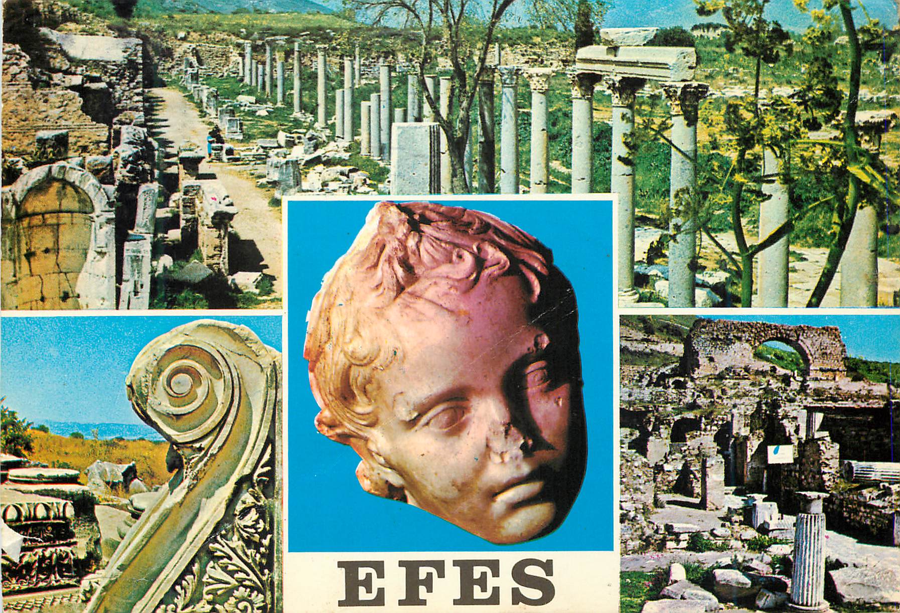CPM Turkey Ephesus Agora Temple de Serapis La statue de l'enfant qui rit la maison de l'amour