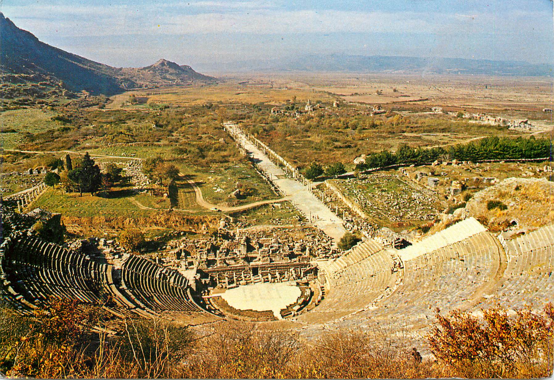 CPM Turkey Ephesus A general view (Great Theatre and port street)