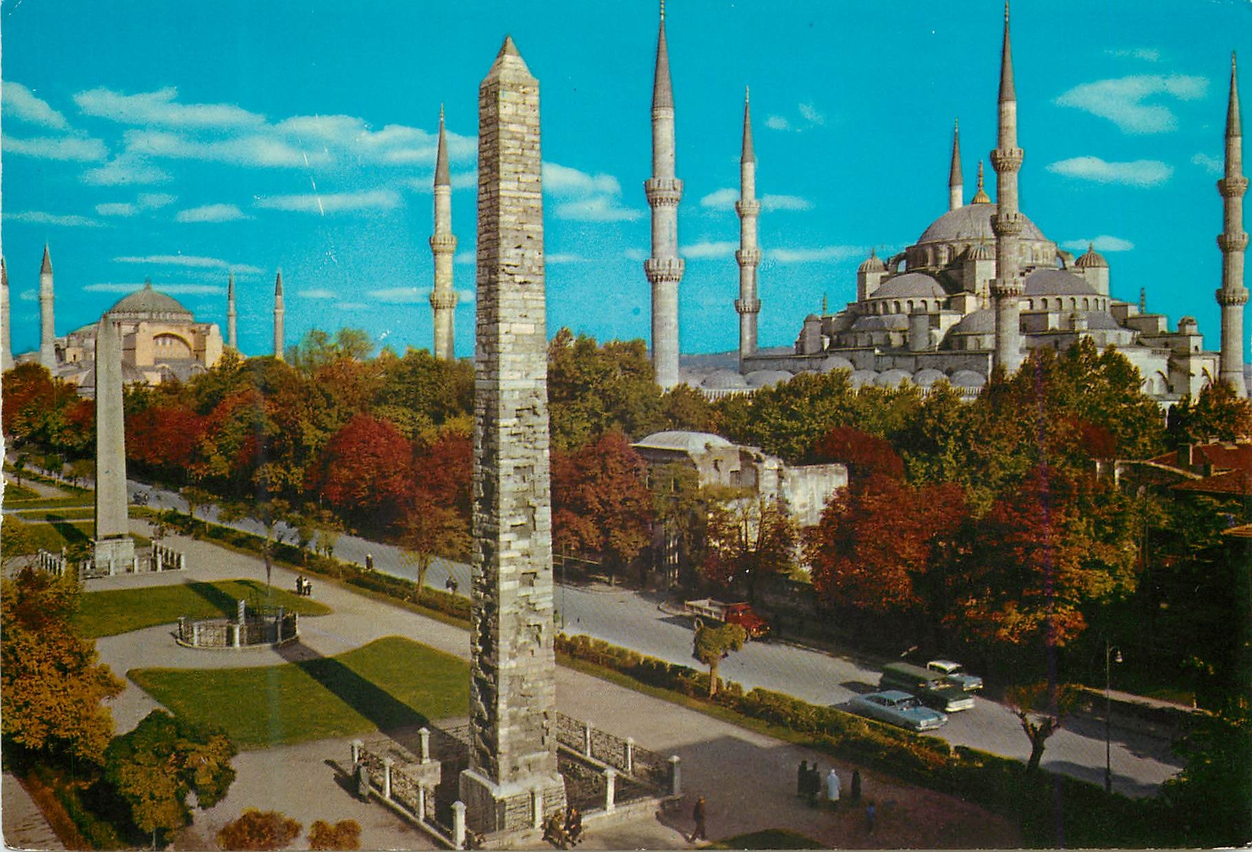 CPM Istanbul Turkey Hippodrome et la mosquee bleue