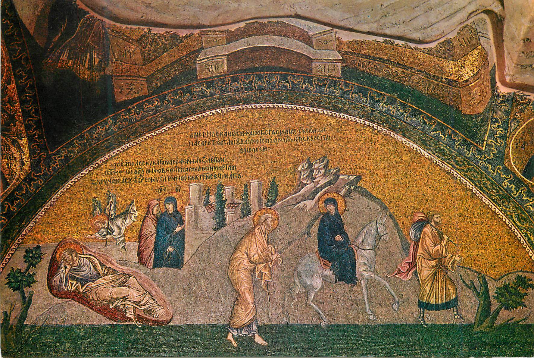 CPM Istanbul Turkey Byzantin mosaic from Khora Museum