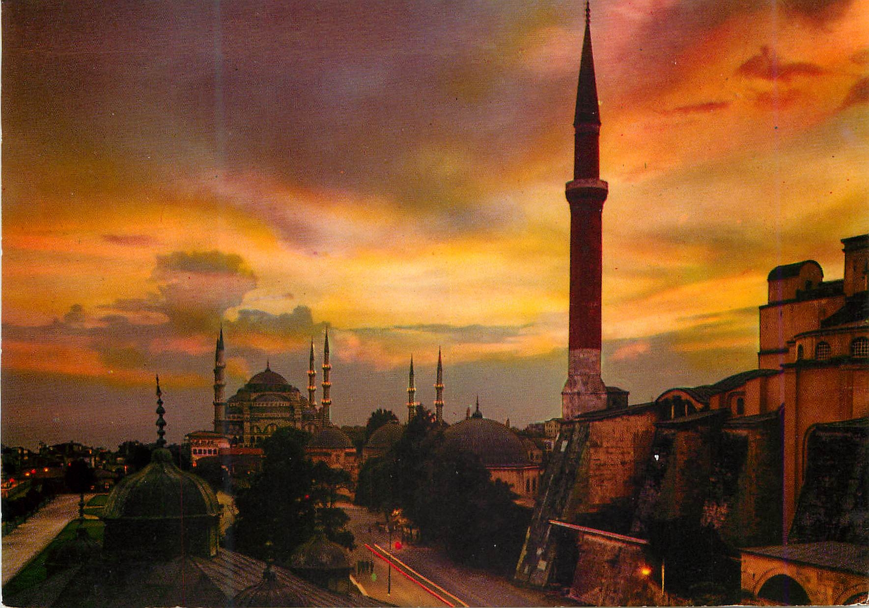 CPM Istanbul Turkey Saint Sophia and Blue (Sultan Ahmet) Mosque