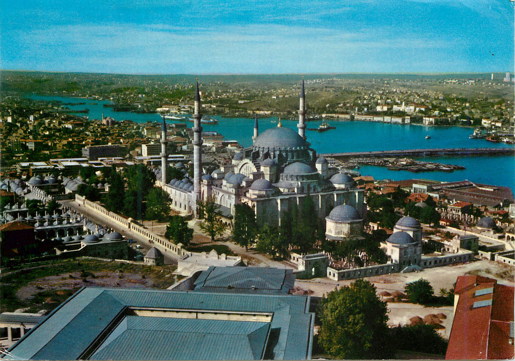 CPM Istanbul Turkey Vue generale de la mosquee Suleymaniye