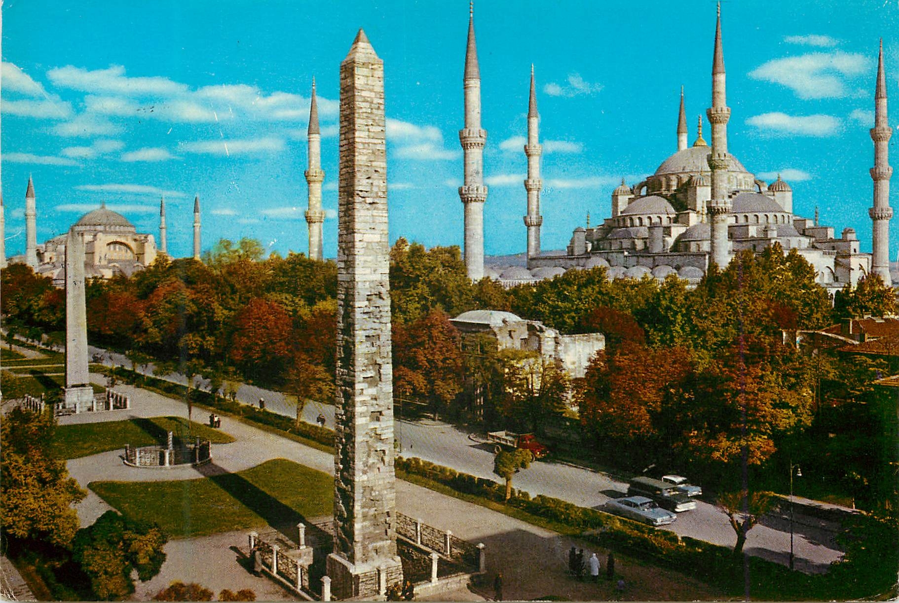 CPM Istanbul Turkey Hippodrome et la mosquee bleue