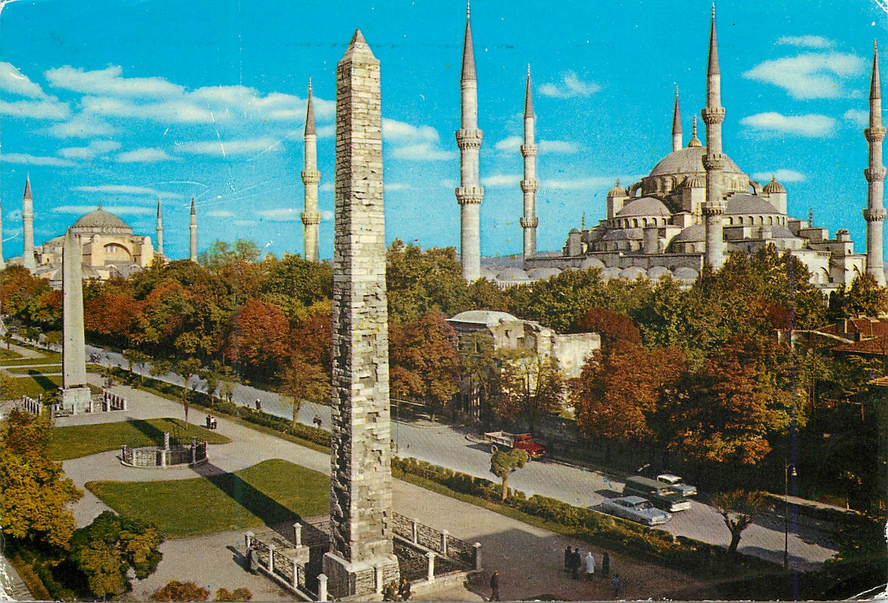 CPM Istanbul Turkey Hippodrome et la mosquee bleue