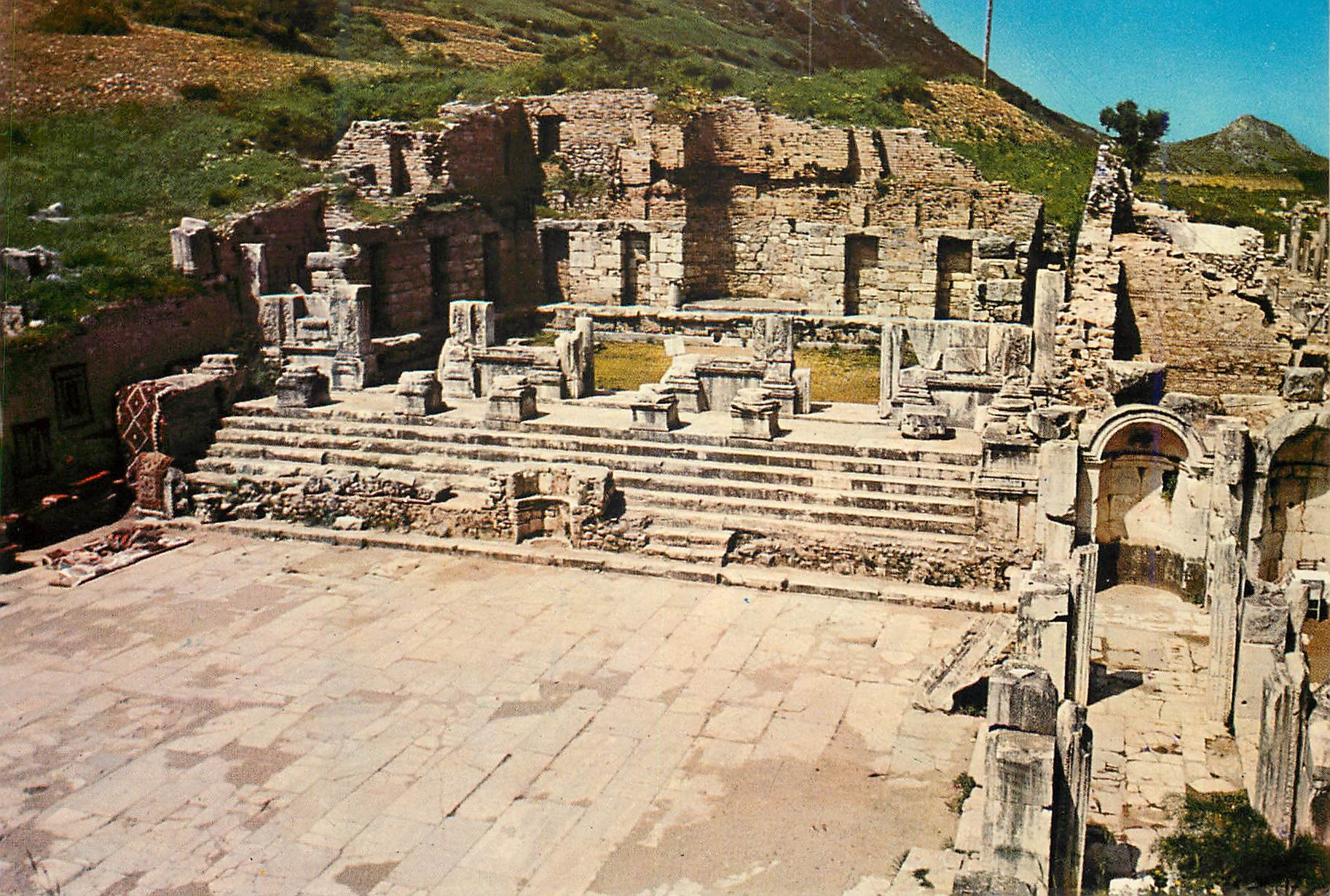 CPM Izmir La Librairie de Celsus