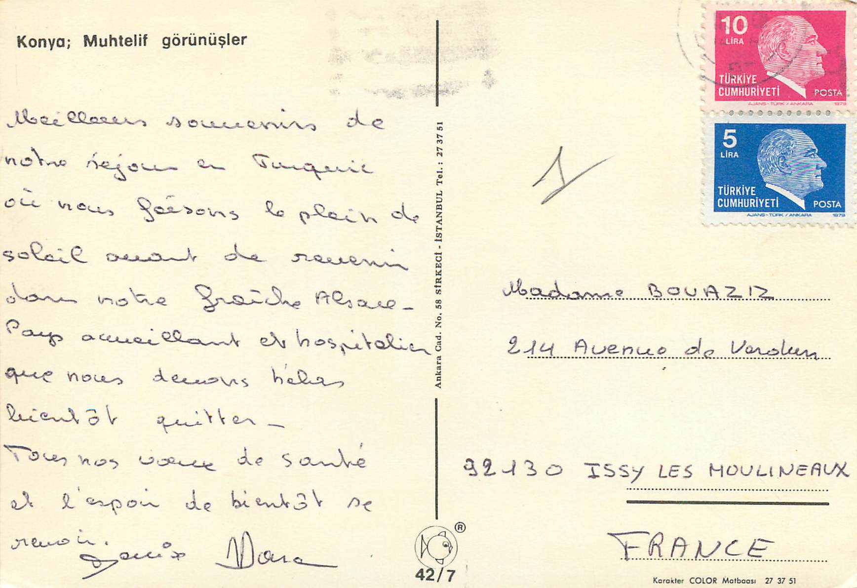 CPM Konya Turkey — Verso
