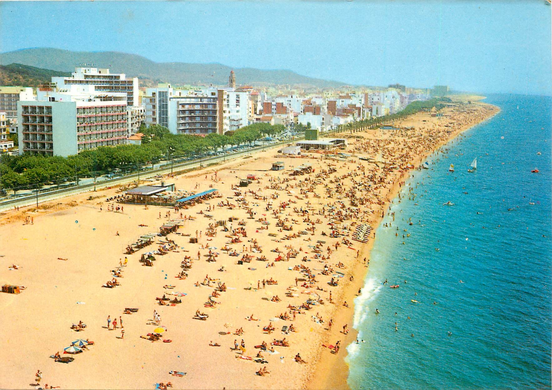 CPM Calella (Barcelona) Vista aerea