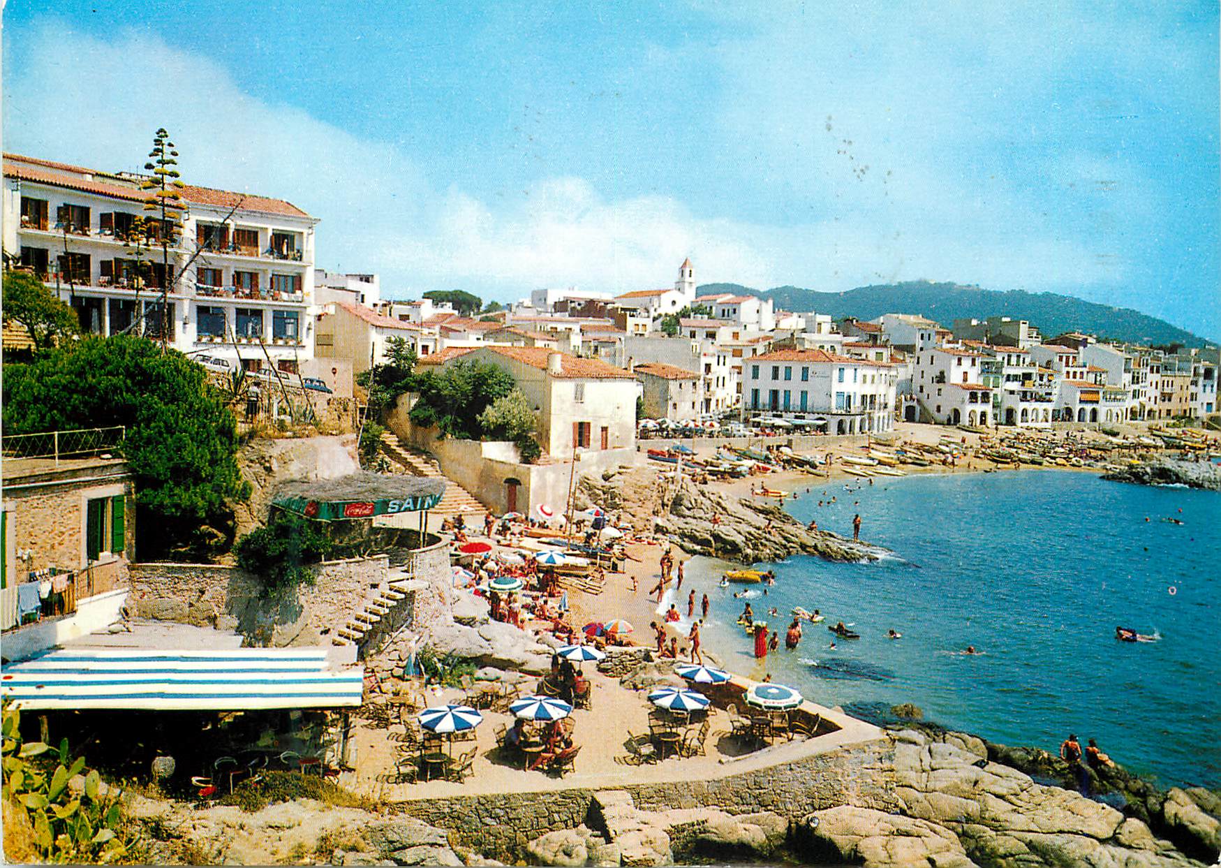CPM Calella de palafrugell Detaille de la Plage