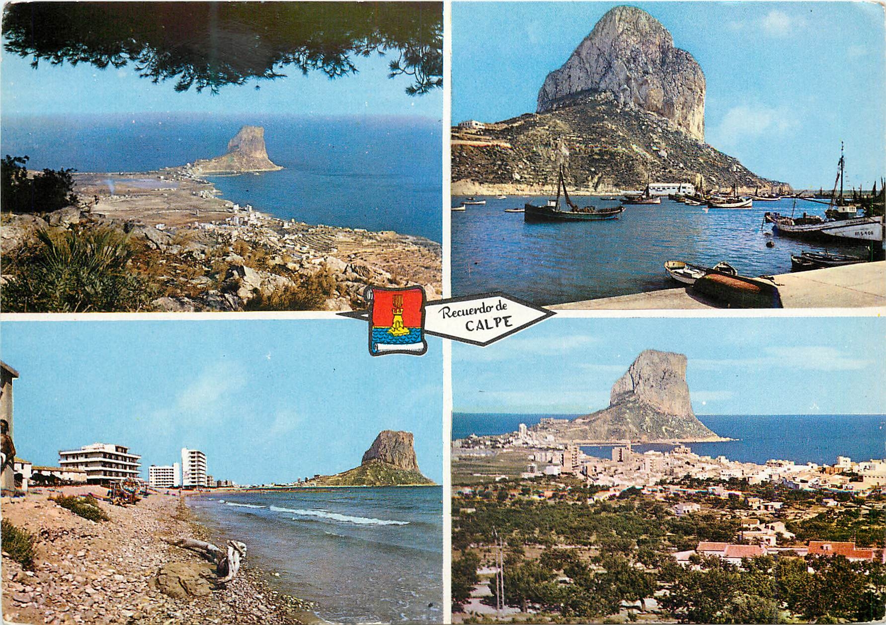 CPM Calpe (Alicante) Vue du Rocher de Ifach
