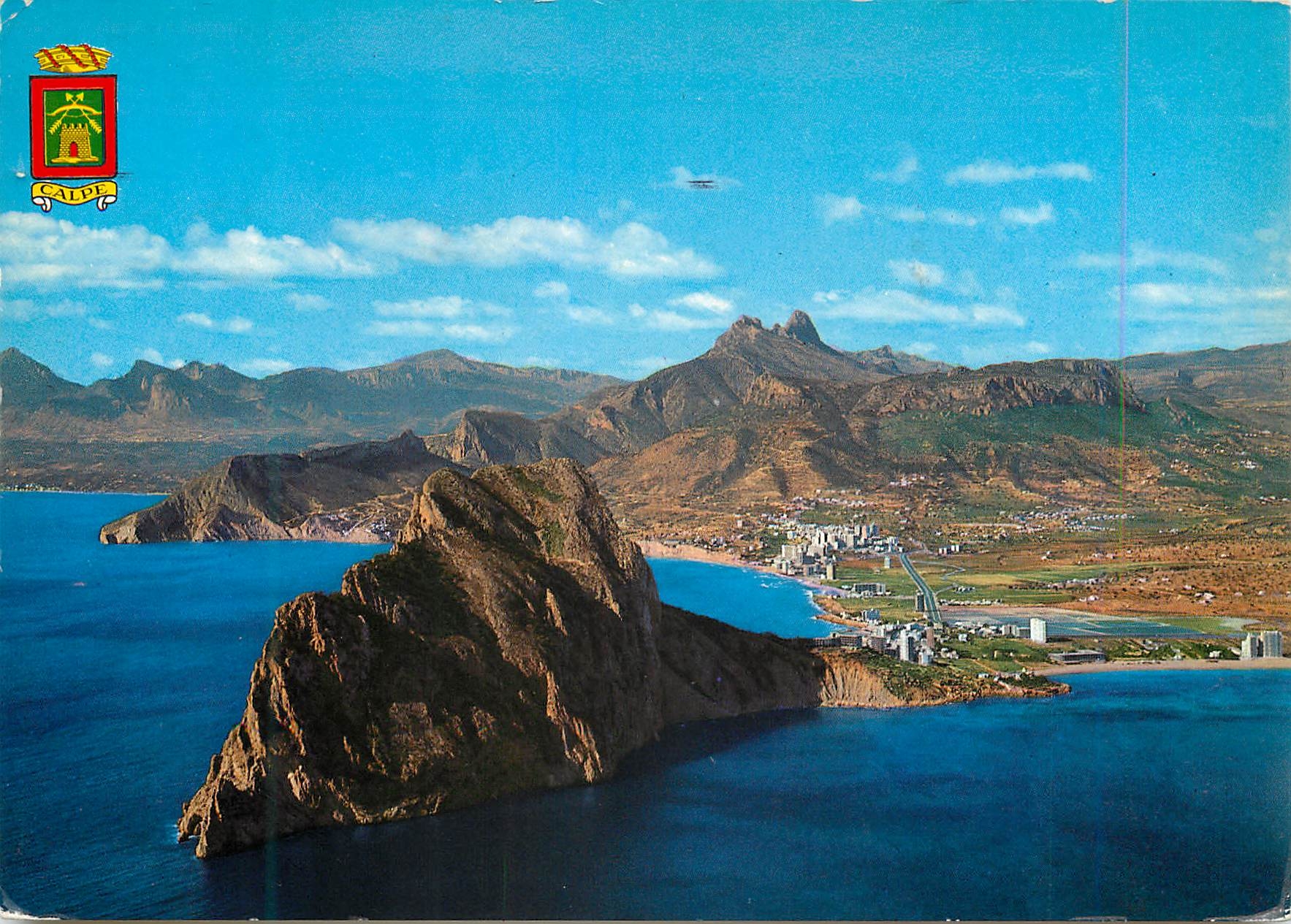 CPM Calpe (Alicante) Vue generale aerienne Rocher de Ifach