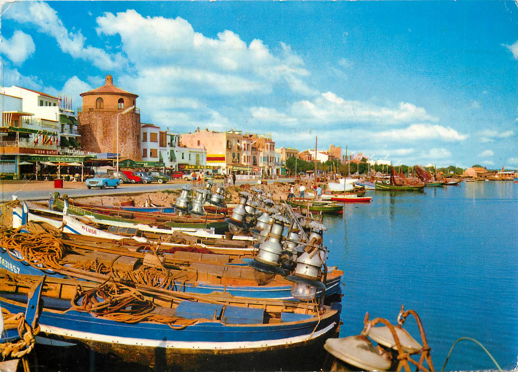 CPM Cambrils Tarragona Vue partielle Bateaux