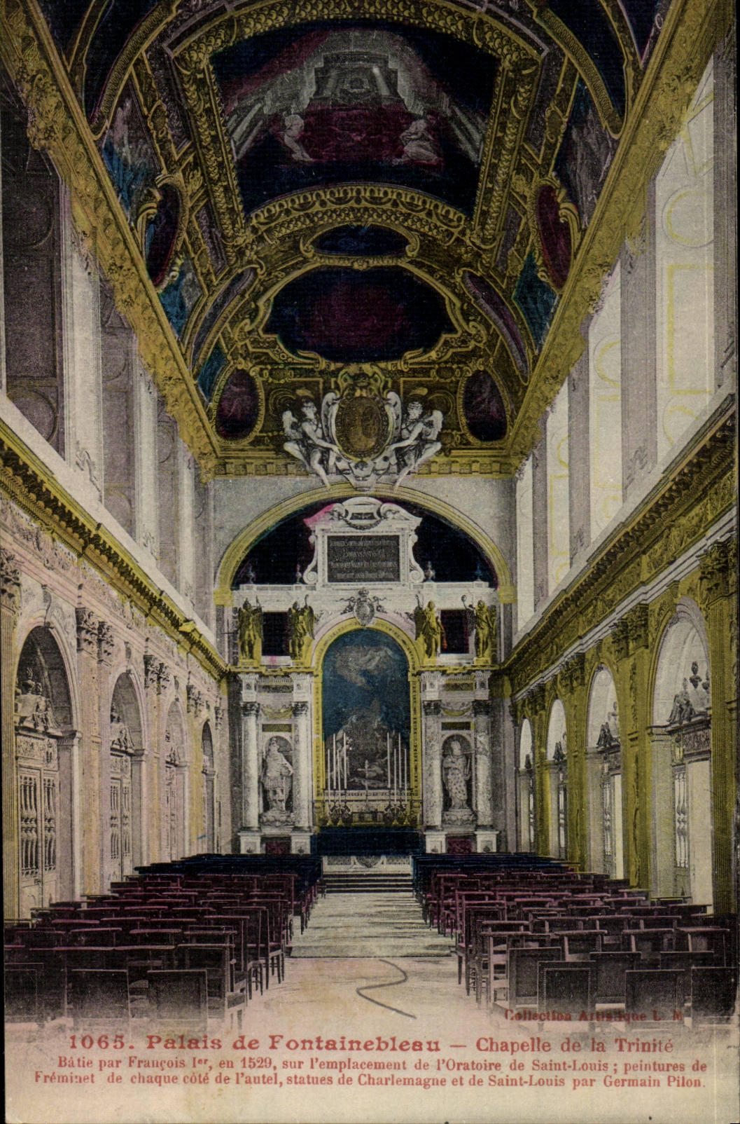 Palast von Fontainebleau — Kapelle der Dreifaltigkeit — Collect. Artistique L. Ménard