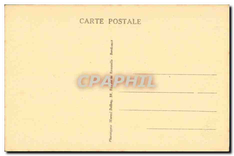 Bazas CPA Les arcades et la cathedrale — Back