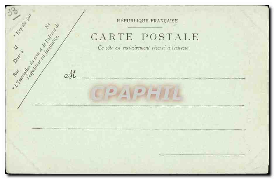 Bordeaux CPA La cathedrale Les fleches — Verso