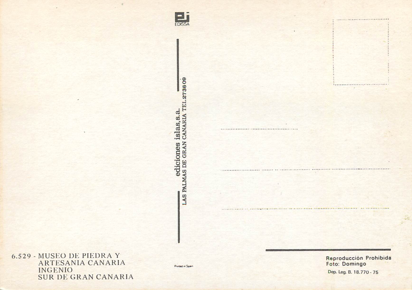 CPM Museo de piedra y artesania canaria ingenio sur de gran canaria — Rückseite