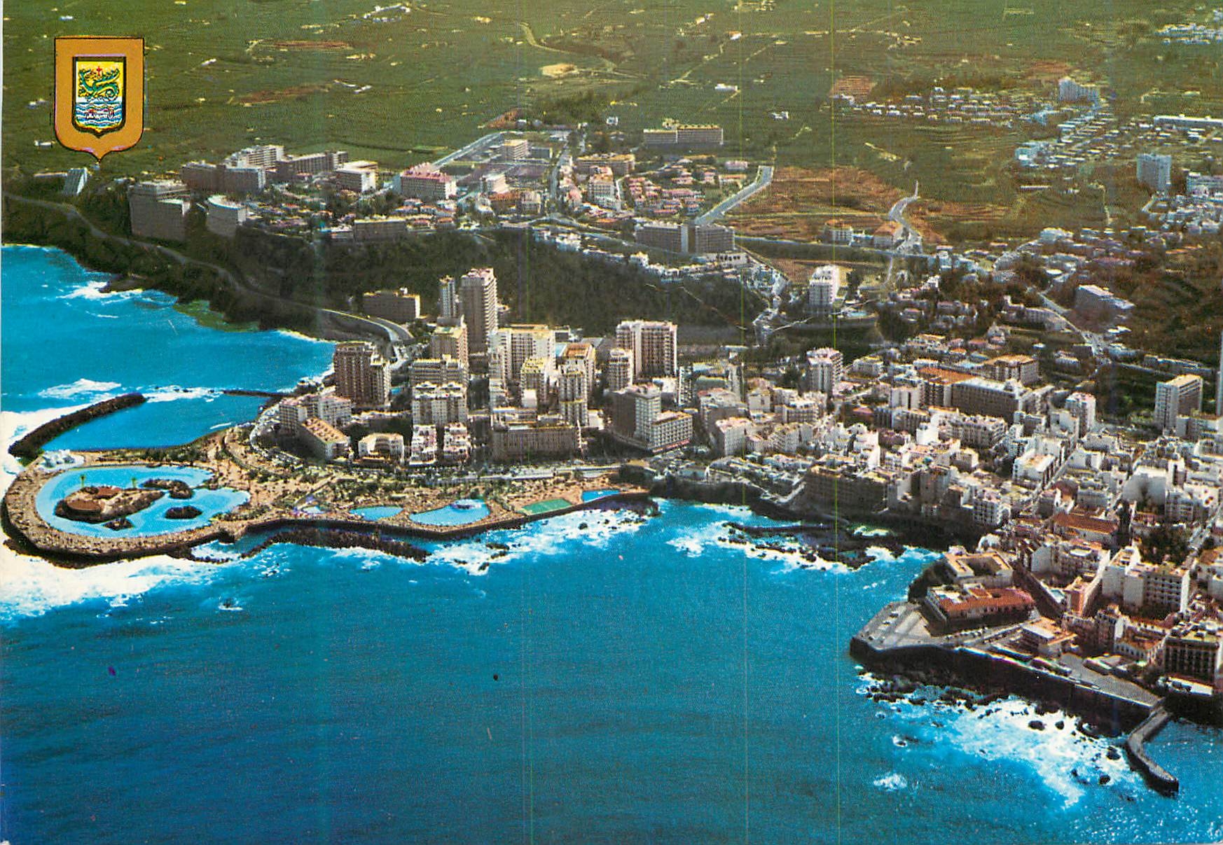CPM Tenerife puerto de la cruz vue partielle aerienne