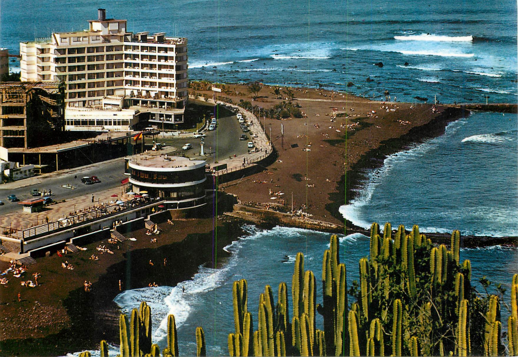 CPM Tenerife puerto de la cruz plage de martianez et grand hotel tenerife