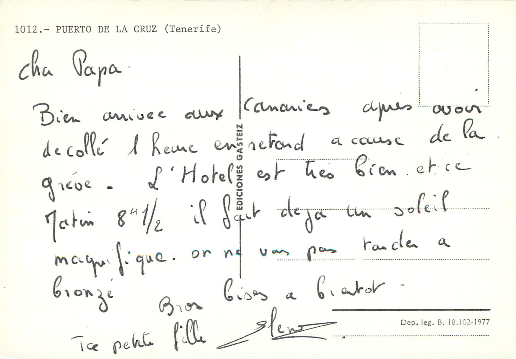 CPM Puerto de la cruz (Tenerife) — Back
