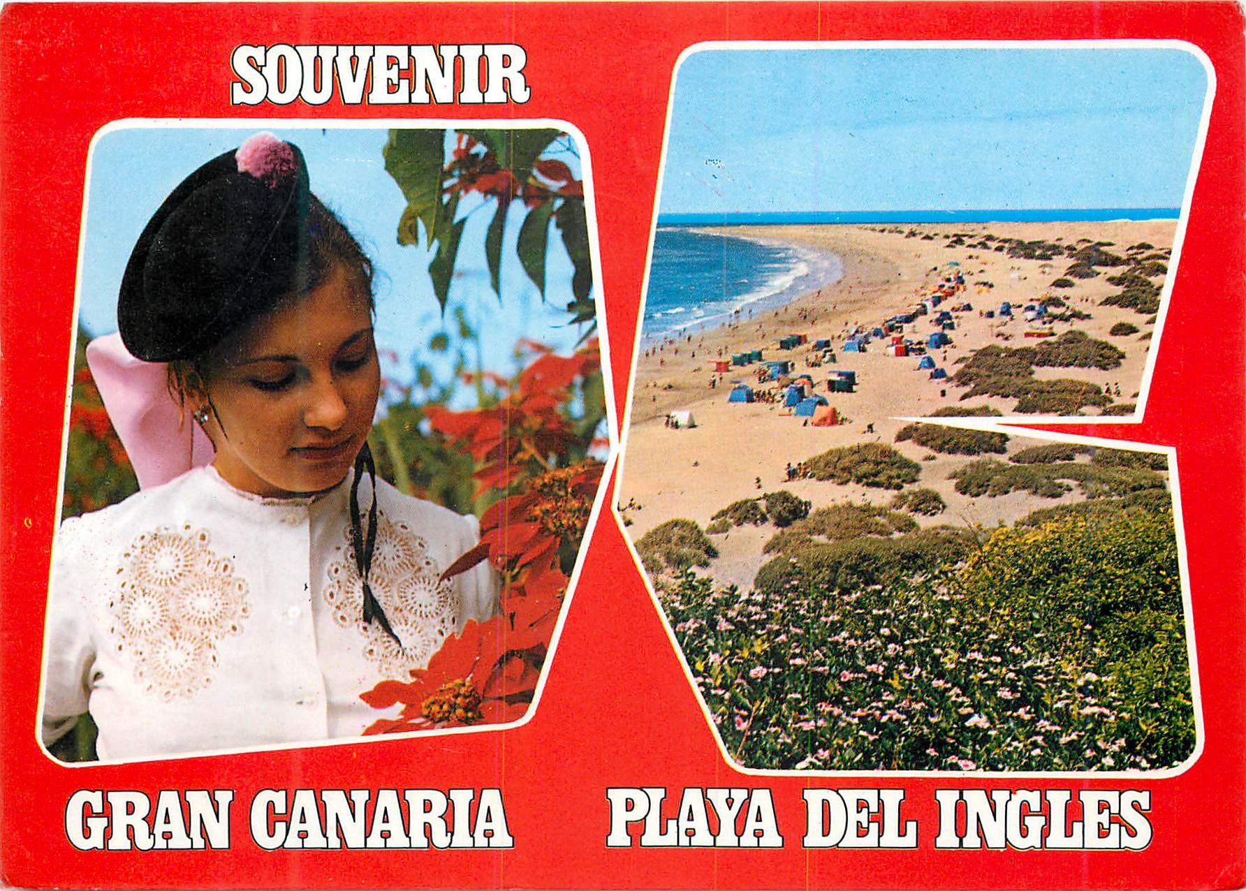 CPM Gran canaria playa den ingles souvenir