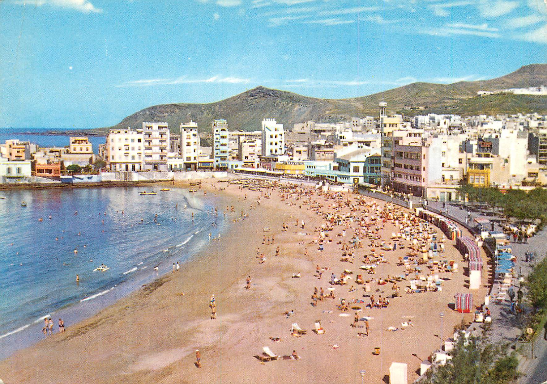 CPM Las Palmas de Gran Canarias Plage des Canteras (Hiver)