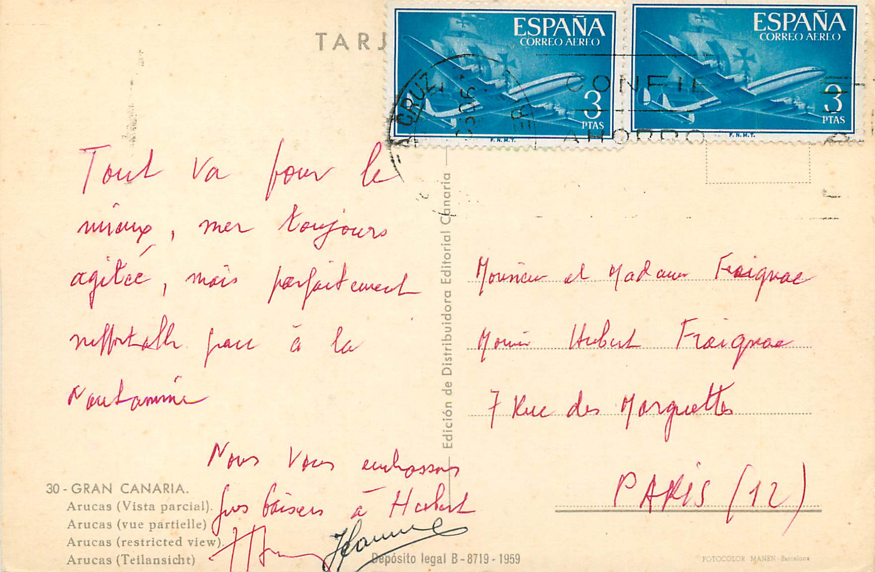 CPM Gran Canaria Arucas (vue partielle) — Back