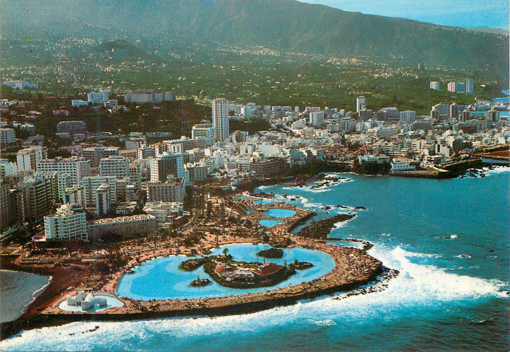 CPM Tenerife Puerto de la Cruz Vue aerienne