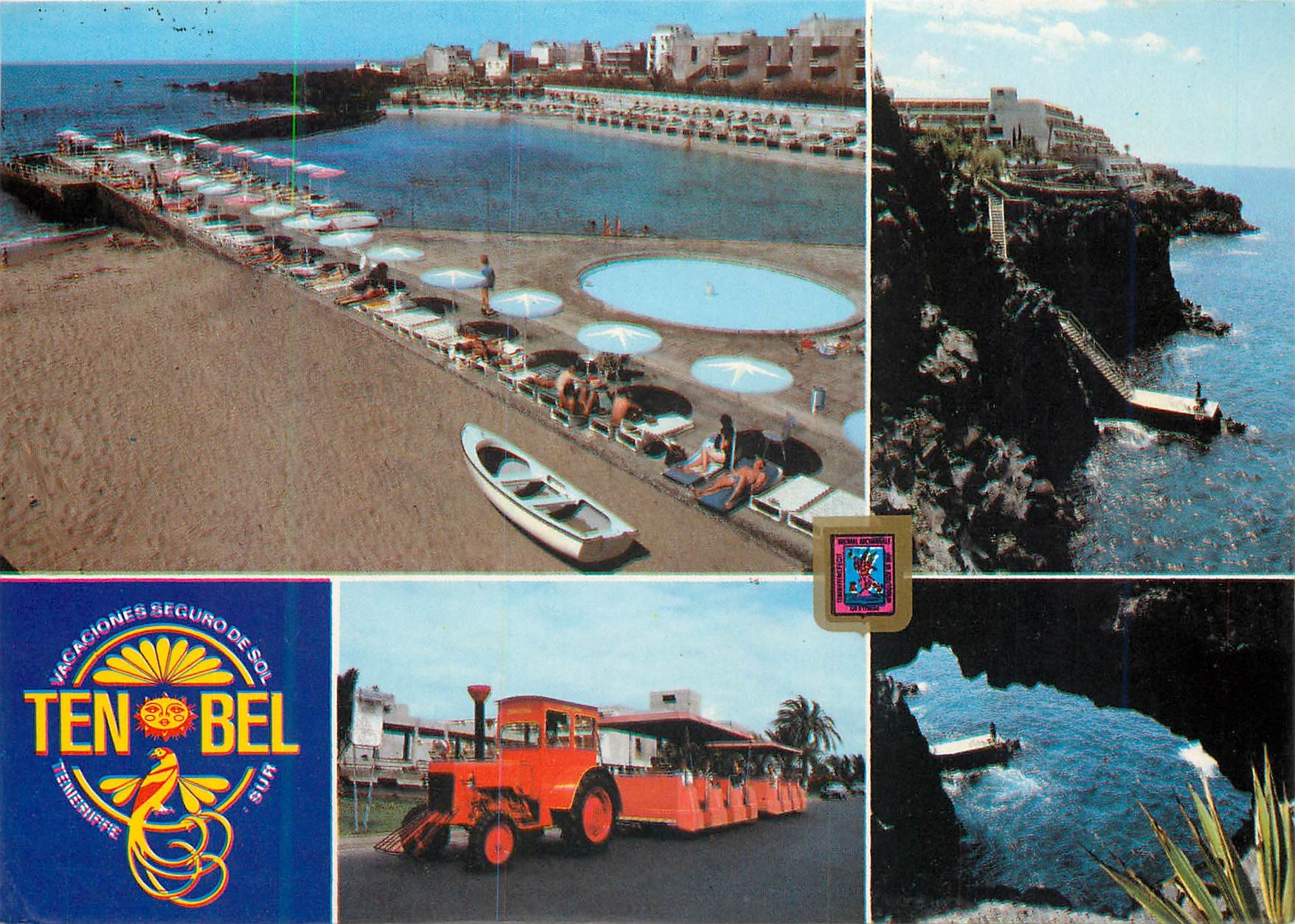 CPM Tenerife Las Galletas Ten-bel-Hotel Park Train Tracteur