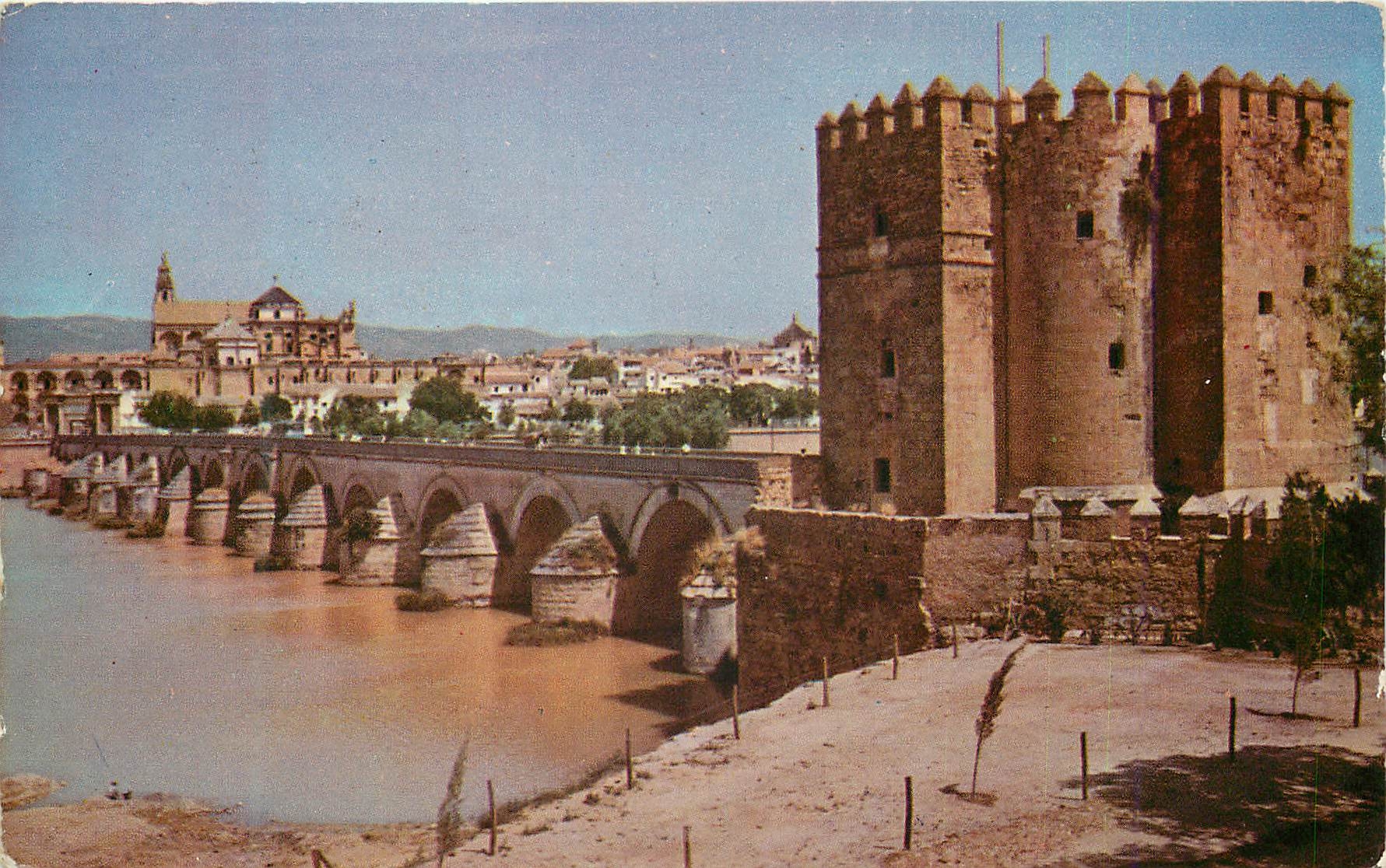 CPM Cordoba Pont Romain au fond la Mosquee
