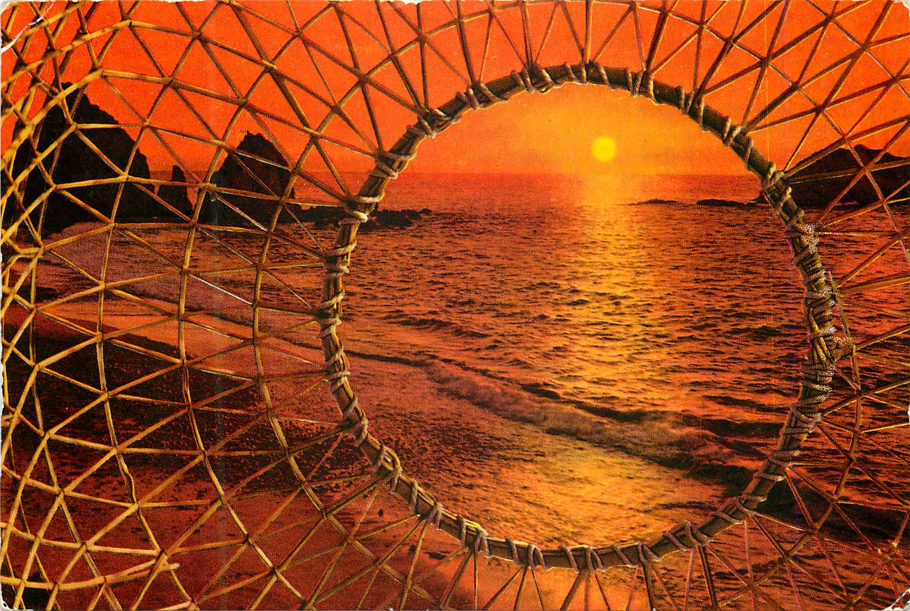 CPM Cataluna Tipica Voici un original et rougeatre lever-soleil Peche