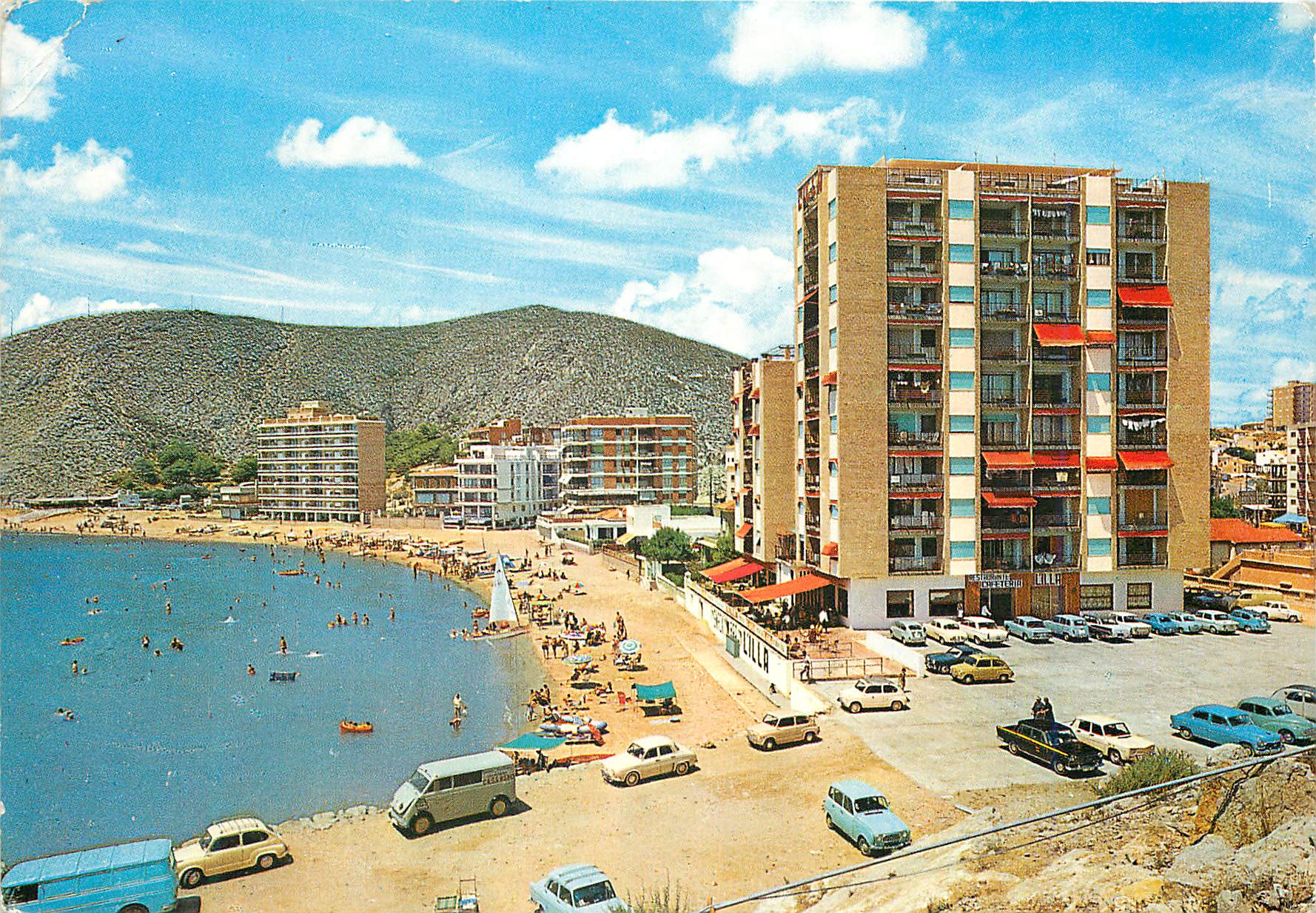 CPM Cullera (Valencia) Plage Phare et Restaurant L'illa
