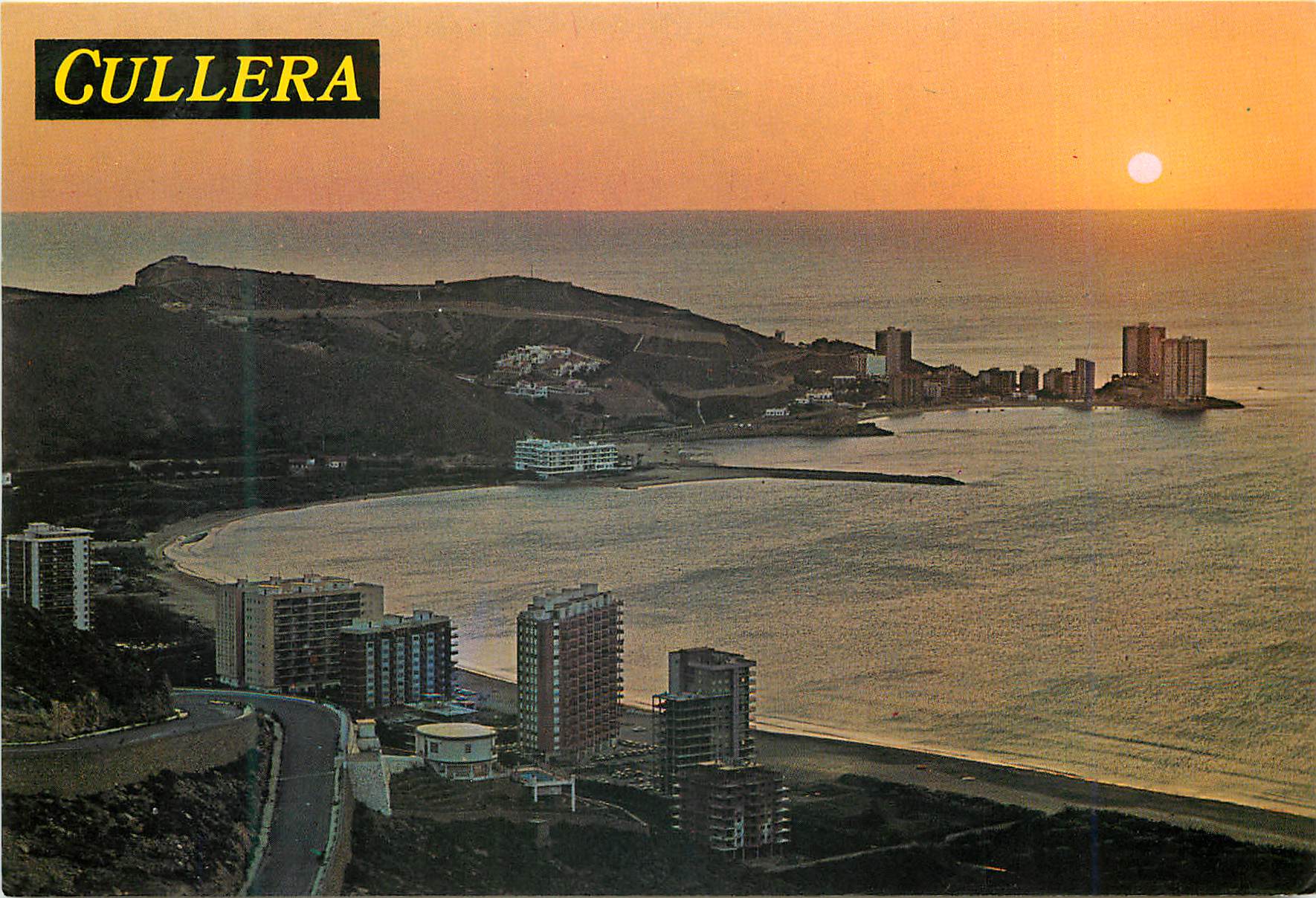 CPM Cullera (Valencia) Vue partielle Lever du Soleil