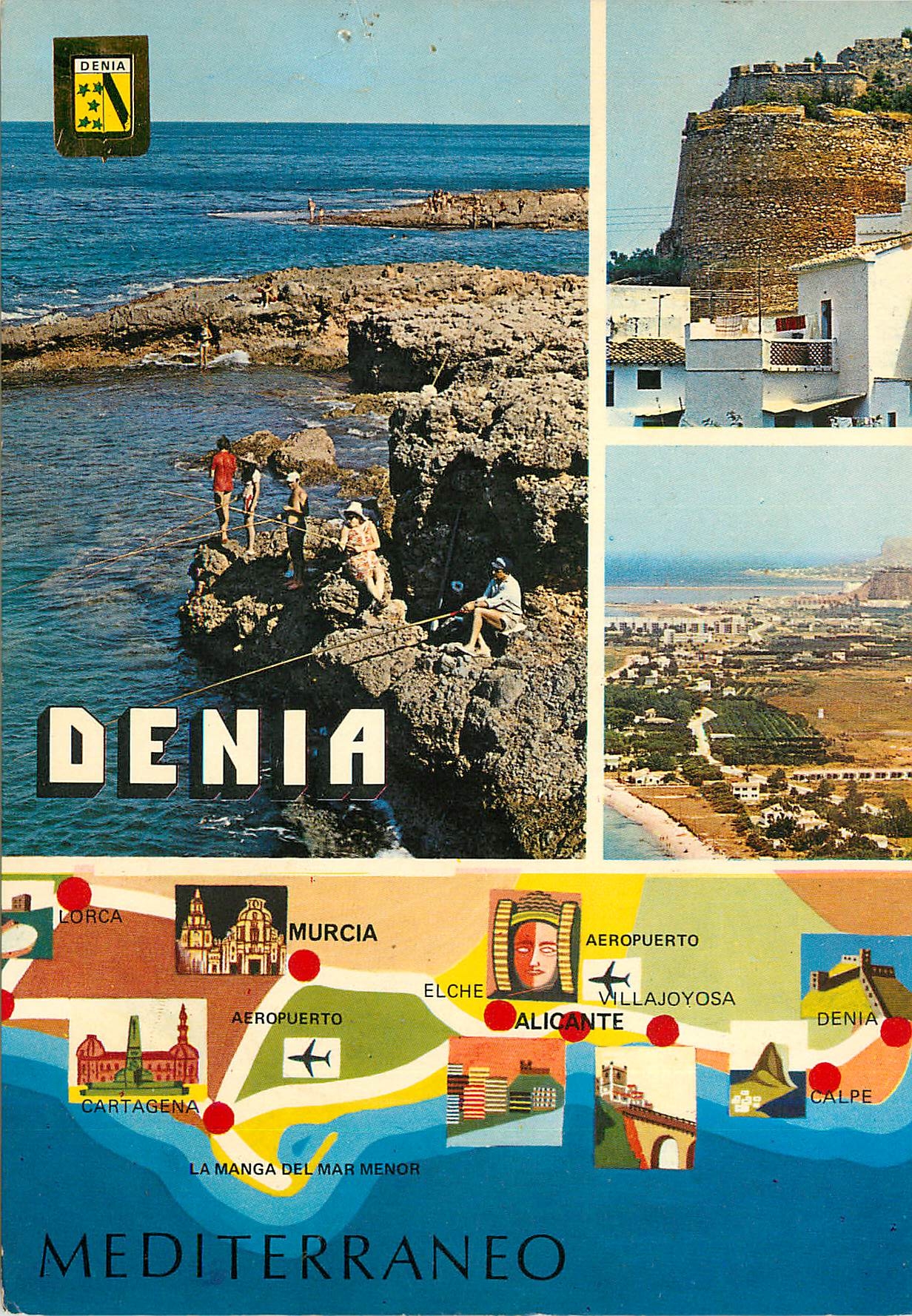 CPM Denia (Alicante) Detaille del Castillo