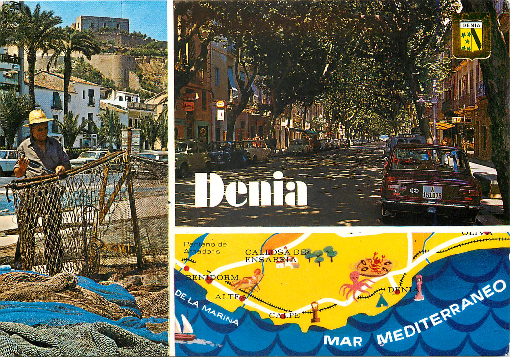 CPM Denia (Alicante) Detaille del Puerto Peche Bateau