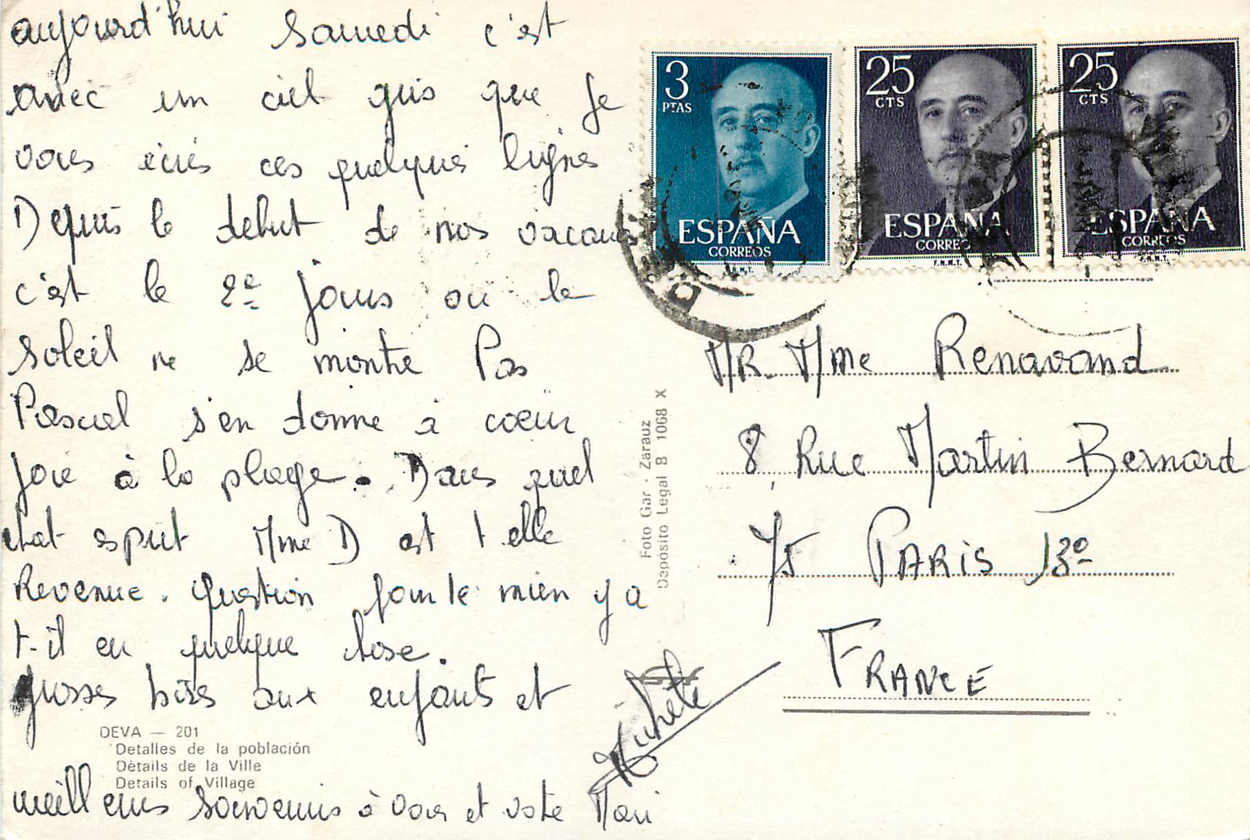 CPM Deva  Details de la Ville — Verso