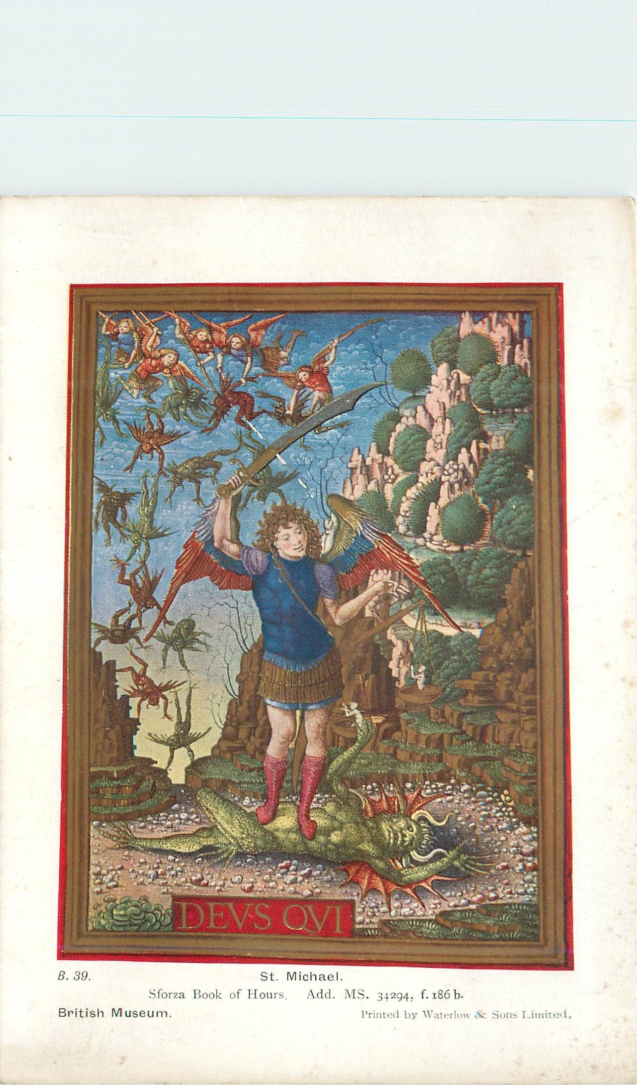 CPM British Museum St Michael Storen Book of Hours