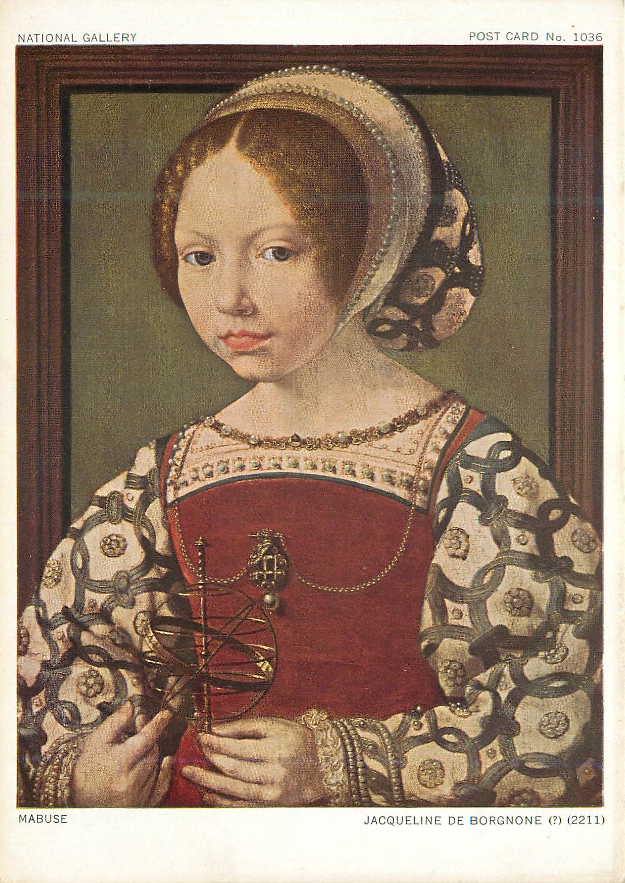 CPM National Gallery Mabuse Jacqueline de Bourgnone