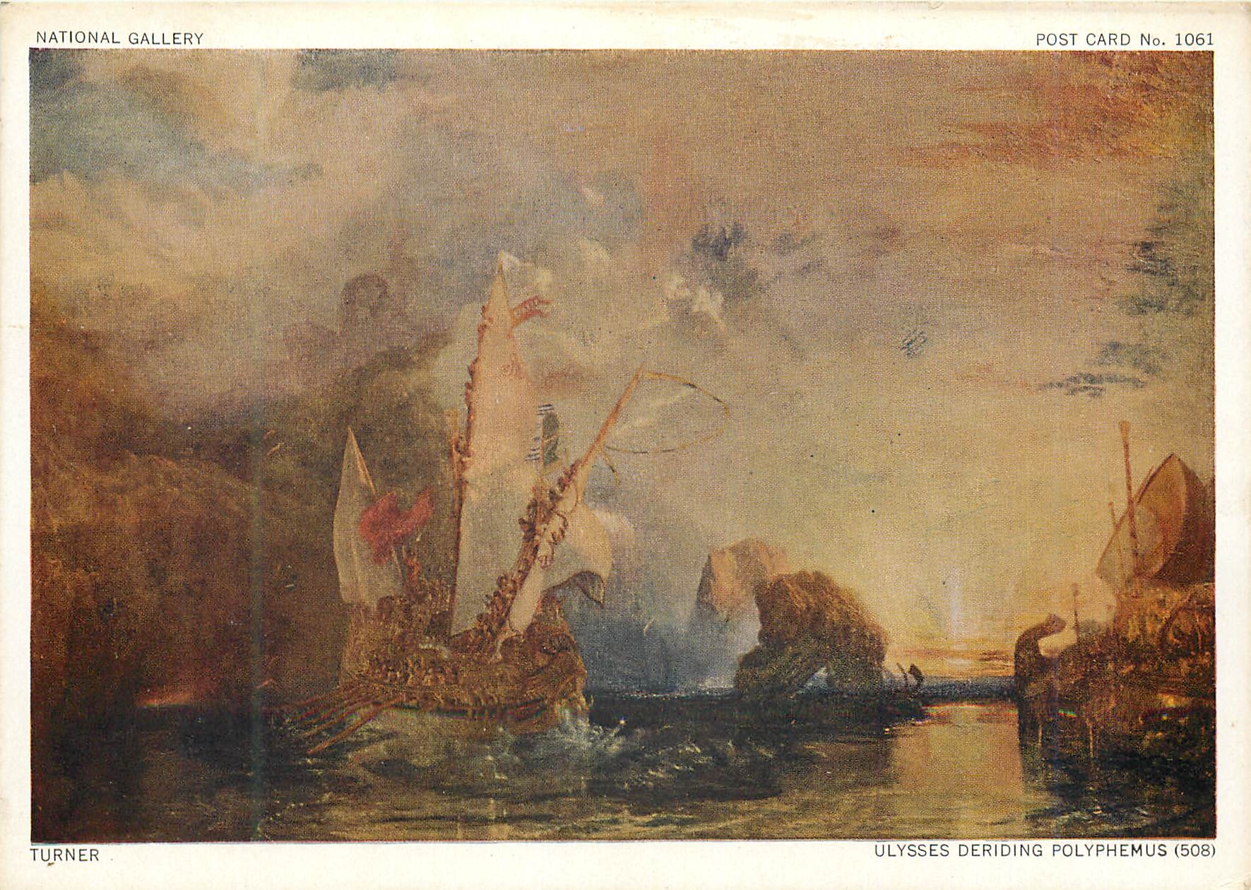 CPM National Gallery London Turner Ulysses Deriding Polyphemus
