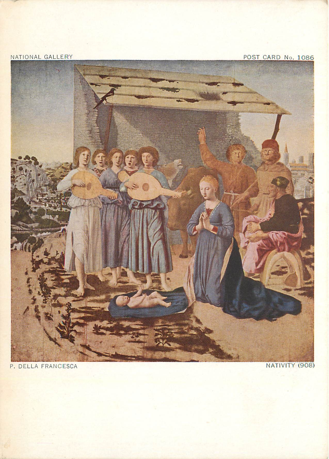 CPM National Gallery London Della Francesca Nativity