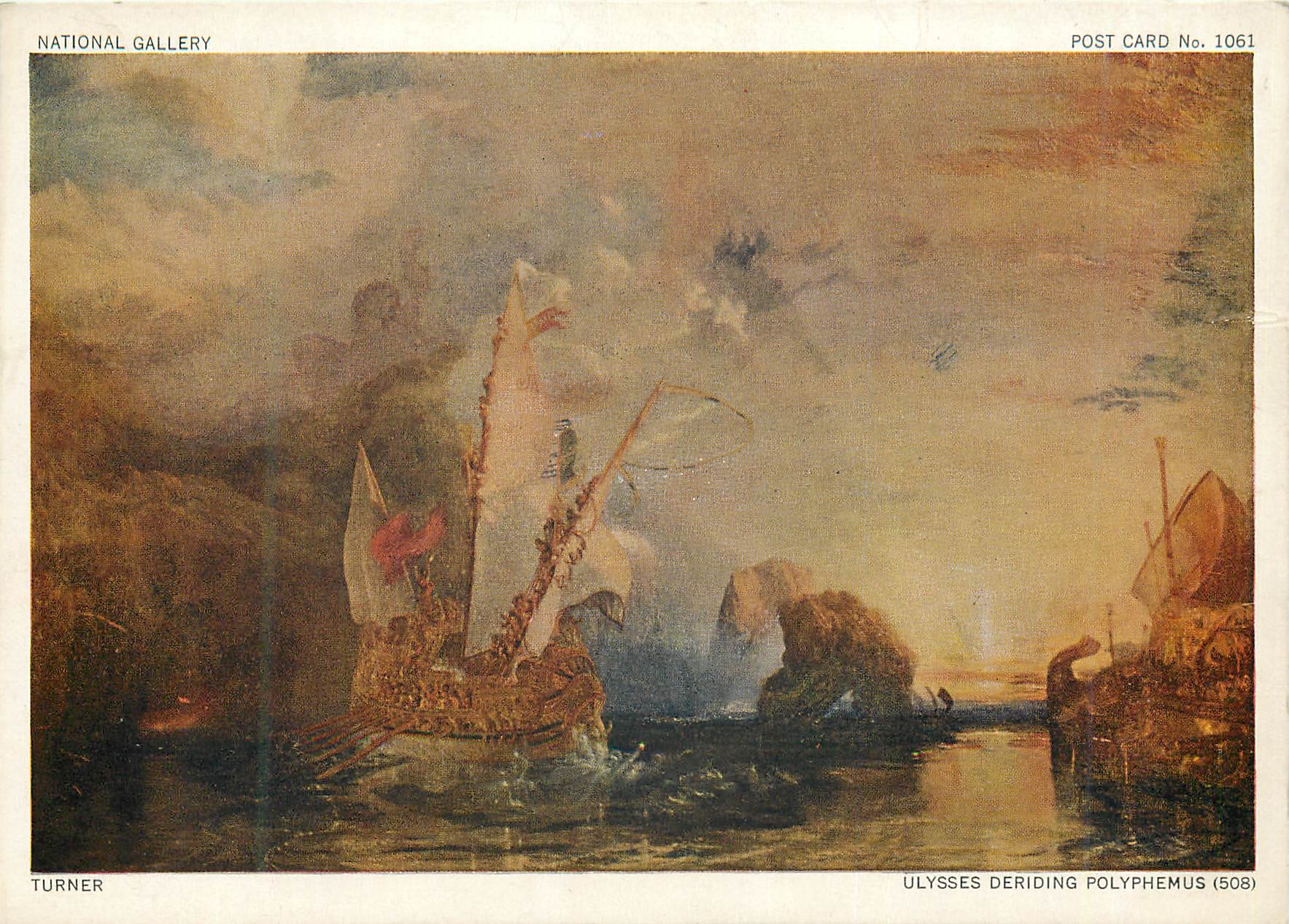 CPM National Gallery London Turner Ulysees Deriding Polyphemus