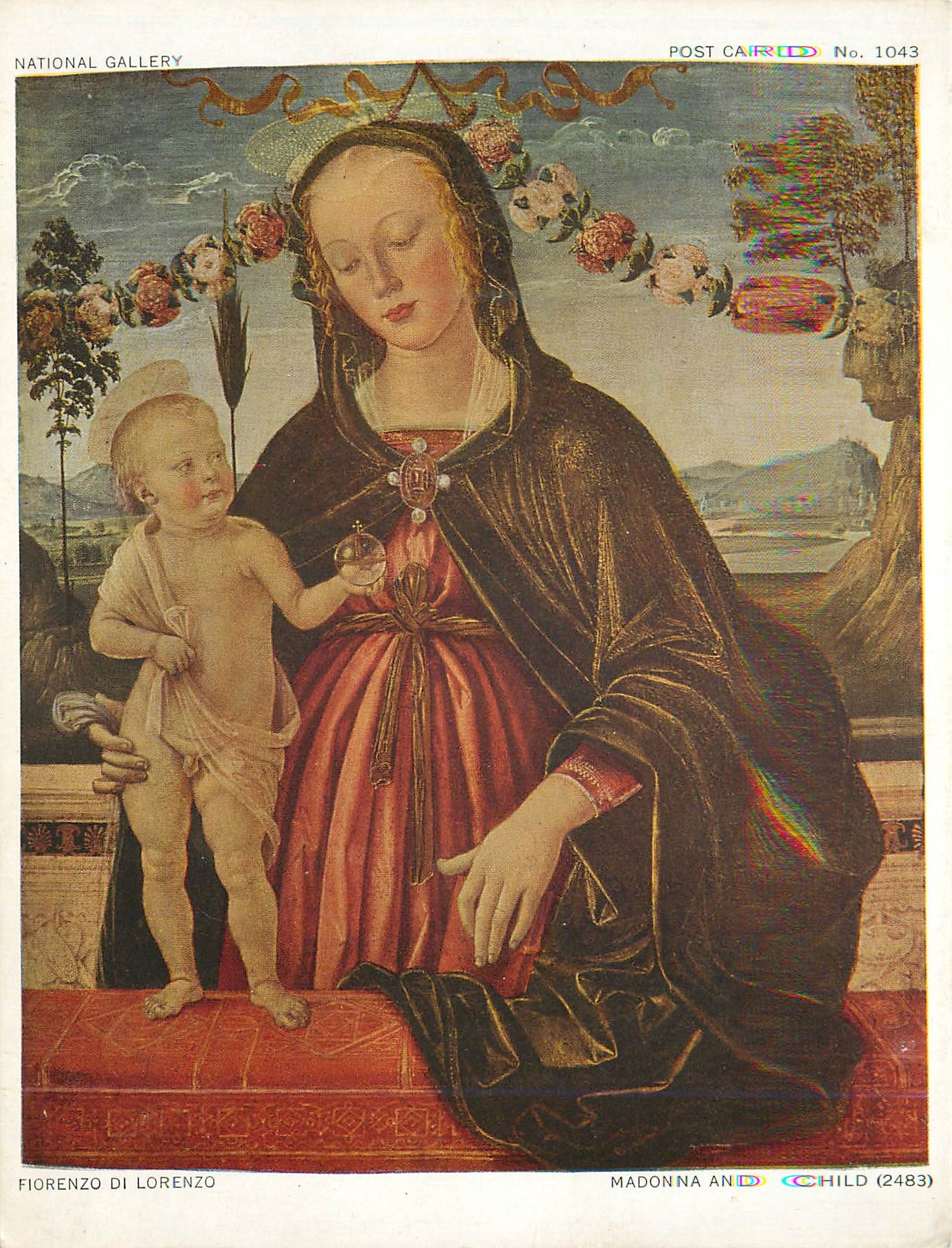 CPM National Gallery London Fiorenzo Di Lorenzo Madonna and Child