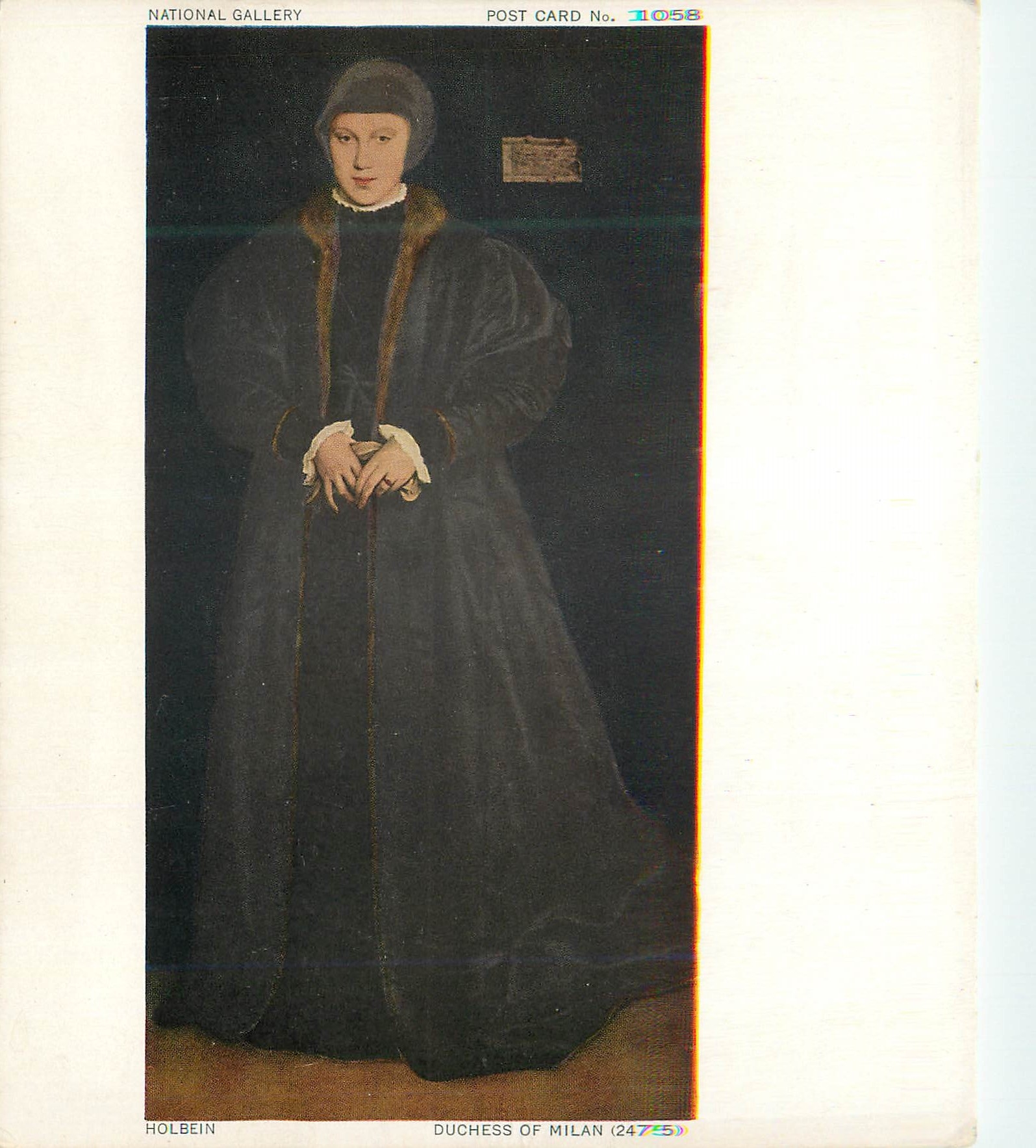 CPM National Gallery London Holbein Duchess of Milan
