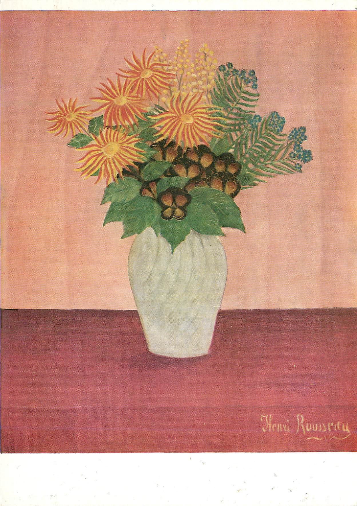 CPM Henri Rousseau Flowers