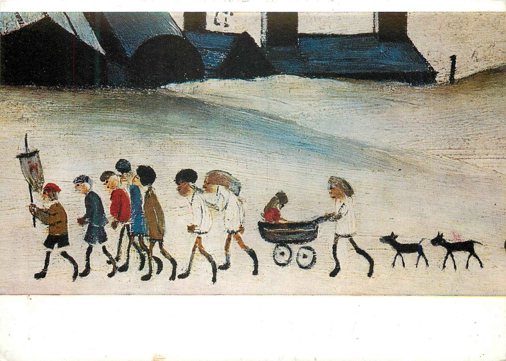 CPM S Lowry Detail from the Pond