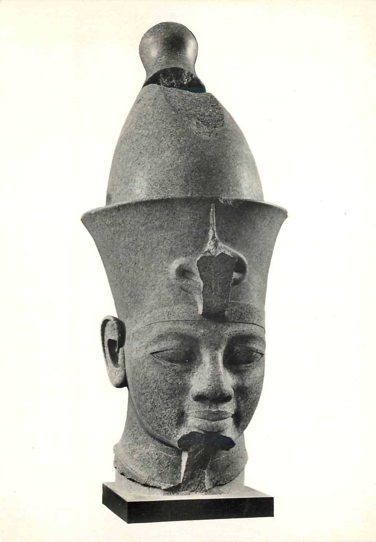 CPM British Museum Head of a colossal red-granite statue of Tuthmosis III king of Egypt